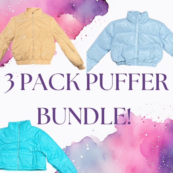 ✨3 PACK Women’s Puffer Coat Bundle!✨ - Picture 1 of 7